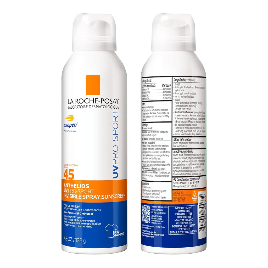Anthelios Sport Sunscreen Spray SPF 45 by La Roche-Posay — 148ml (5 fl oz)