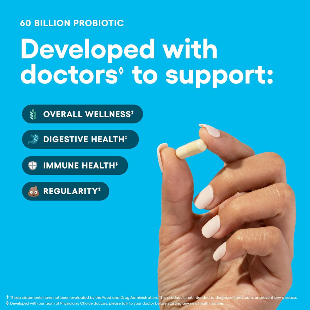 Physician’s Choice Probiotics 60 Billion CFU – 10 Strains (30 Capsules)