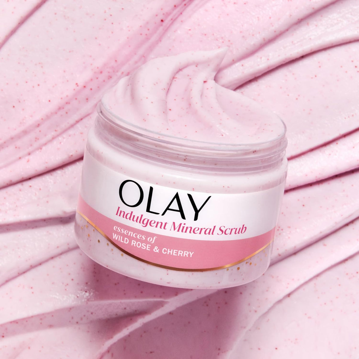 Olay | Exfoliating Body Scrub Vitamin B3 BHA Salicylic Acid Wild Rose Cherry Crème — 11 oz