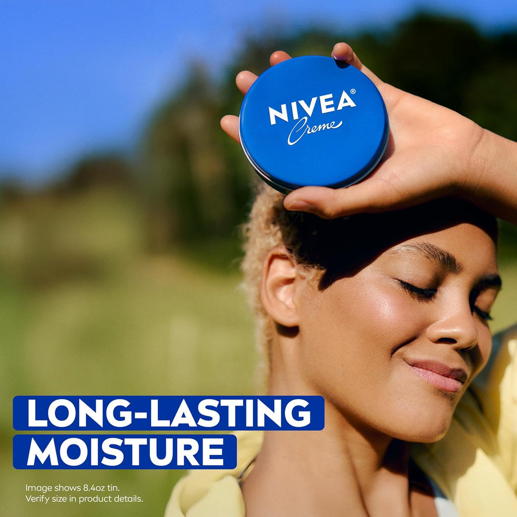 NIVEA Creme Body, Face and Hand Moisturizing Cream Tin