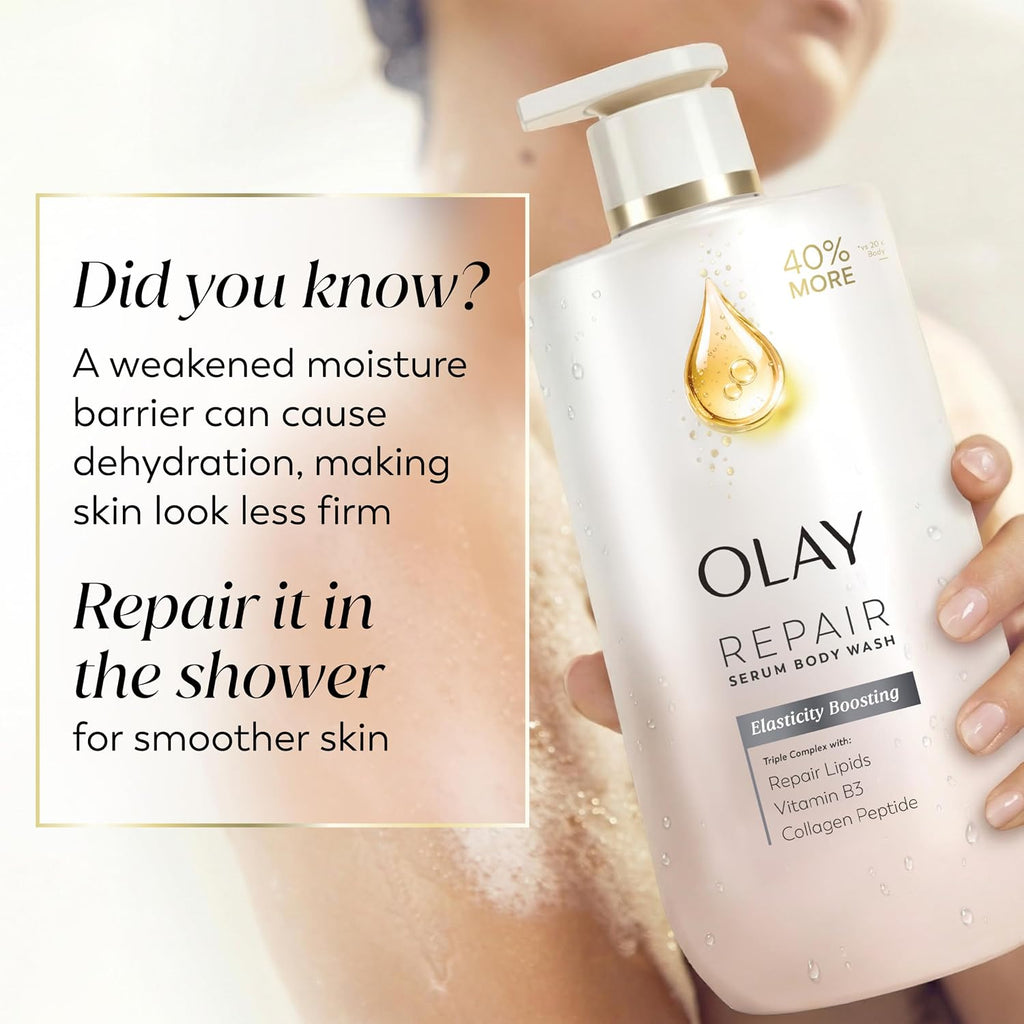 Olay | Body Wash Repair Serum Collagen Peptide Elixir B3 Repair Lipids Elasticity Boosting All Skin — 28 fl oz