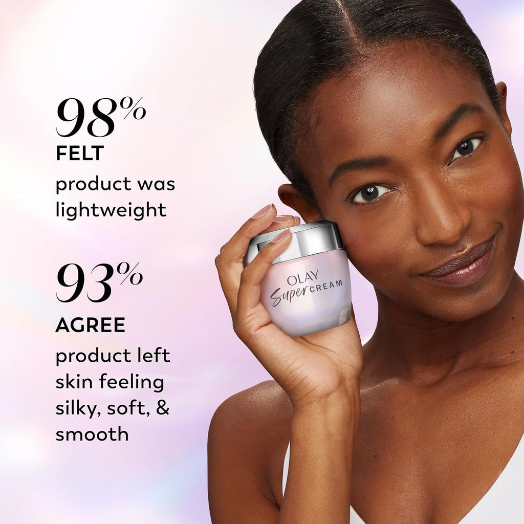 Olay | 5-in-1 Super Moisturizer Face Cream Niacinamide Vitamin C Collagen Peptide Hyaluronic Acid — 2.6 fl oz