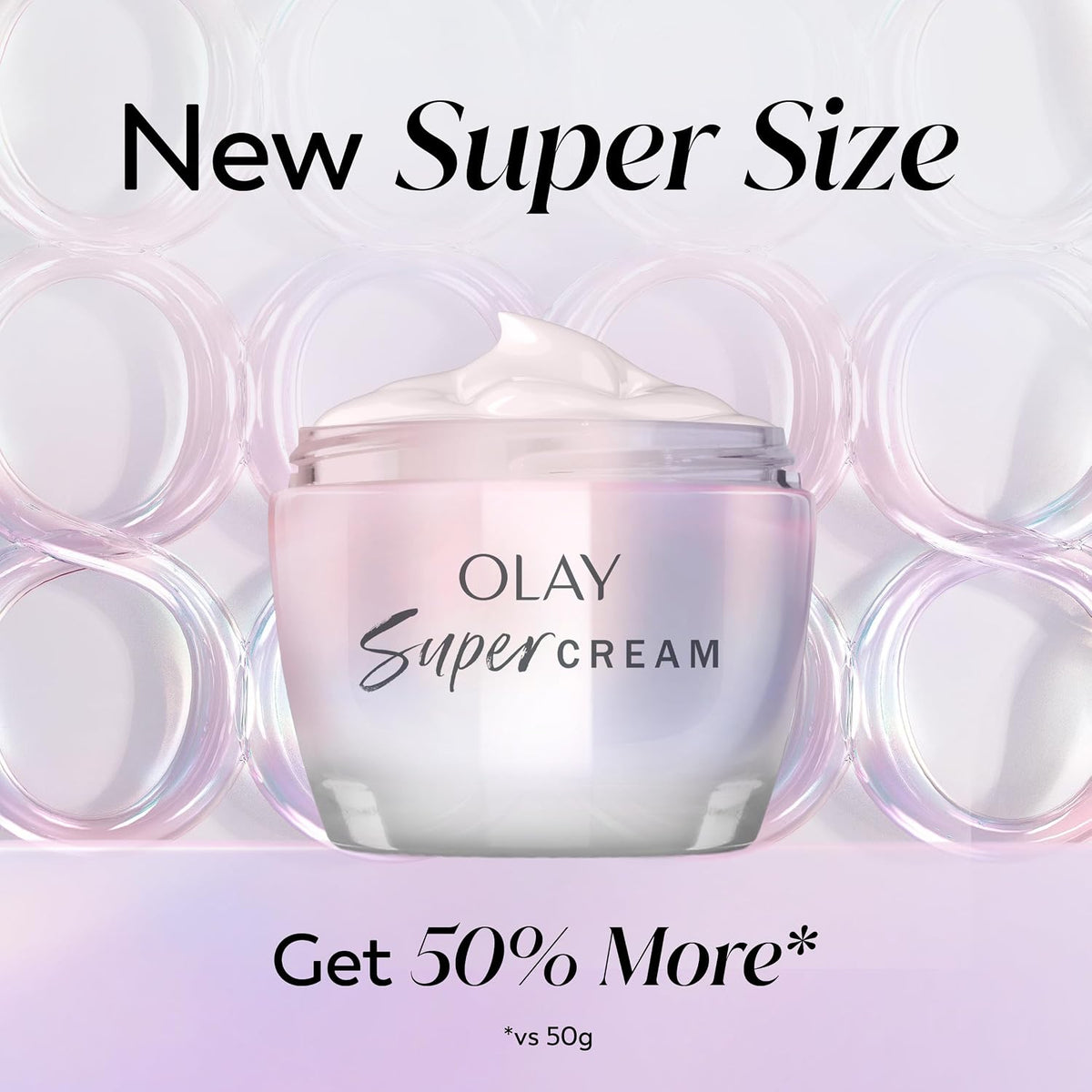 Olay | 5-in-1 Super Moisturizer Face Cream Niacinamide Vitamin C Collagen Peptide Hyaluronic Acid — 2.6 fl oz