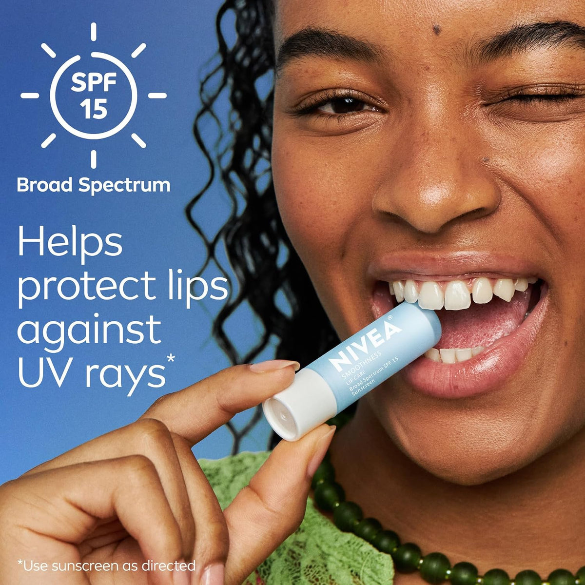 NIVEA Smoothness Lip Care Balm with Broad Spectrum SPF 15