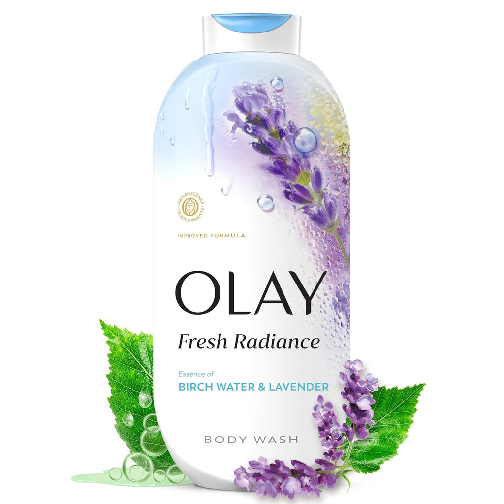 Olay | Body Wash Fresh Radiance Vitamin B3 Antioxidant Birch Water Lavender — 22 fl oz