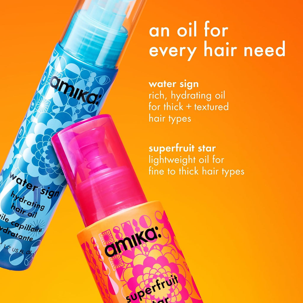 Amika | Strengthening & Smoothing Hair Oil Amber Vanilla — 50 ml (1.7 fl oz)