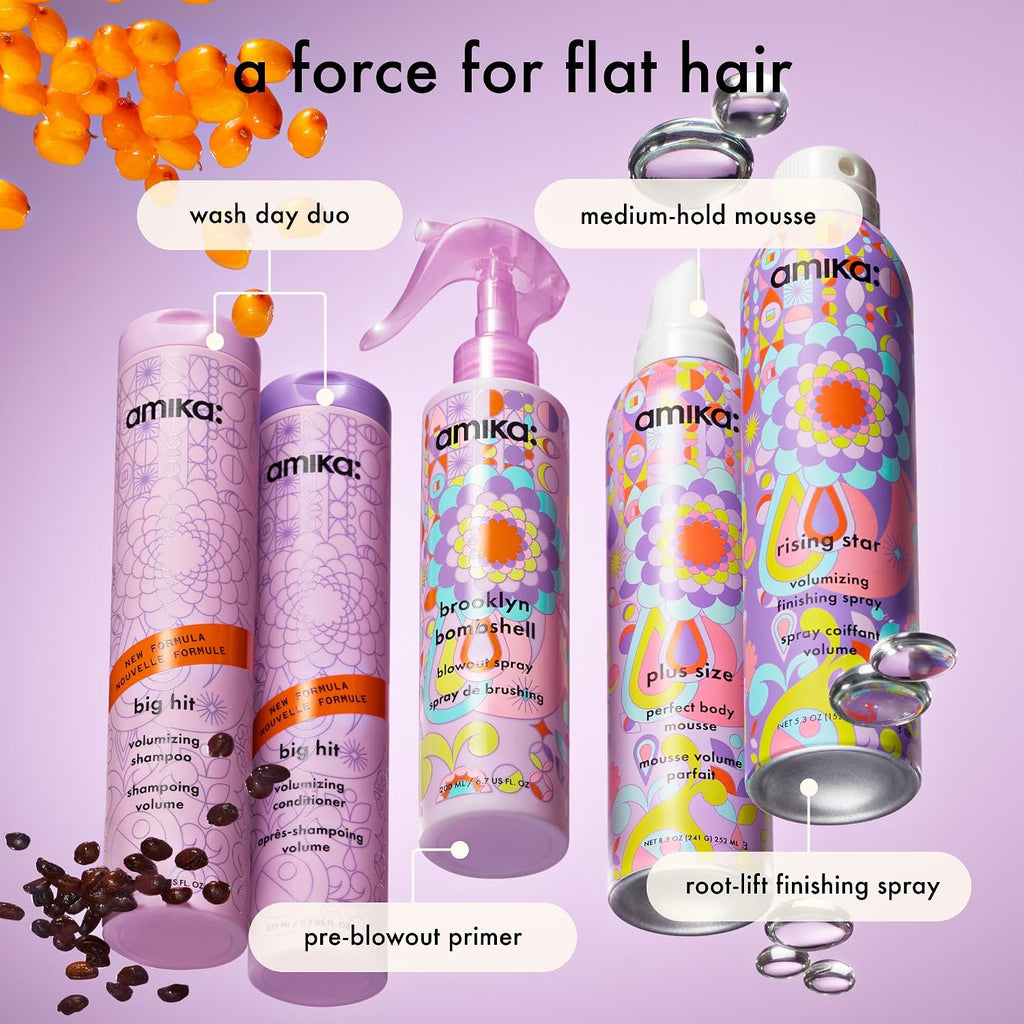 Amika | Big Hit Volumizing Shampoo & Conditioner Duo — 18.4 fl oz Total
