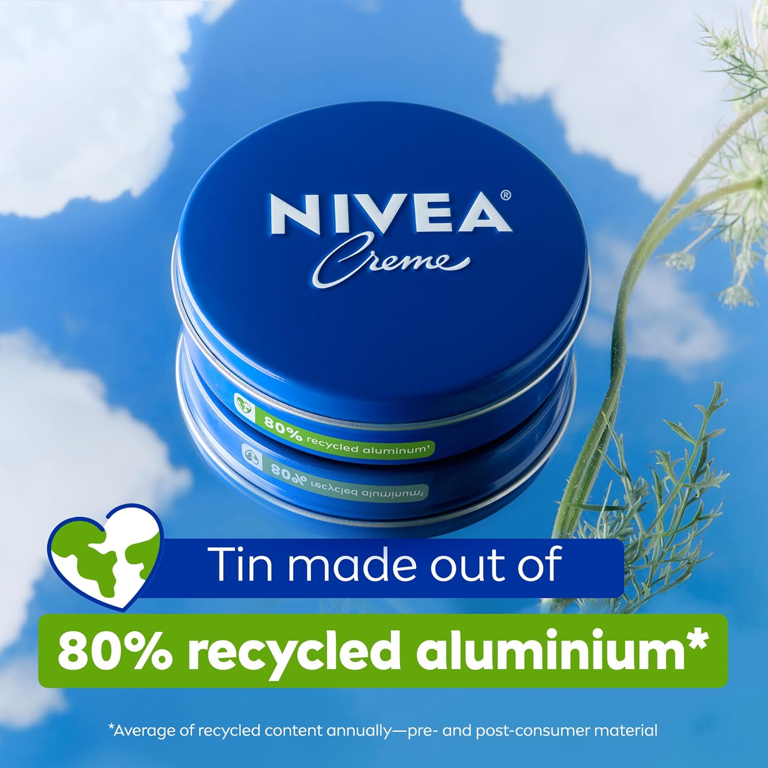 NIVEA Creme Body, Face and Hand Moisturizing Cream Tin