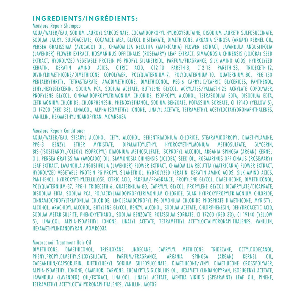 Moroccanoil | Moisture Repair Shampoo Conditioner & Treatment Set