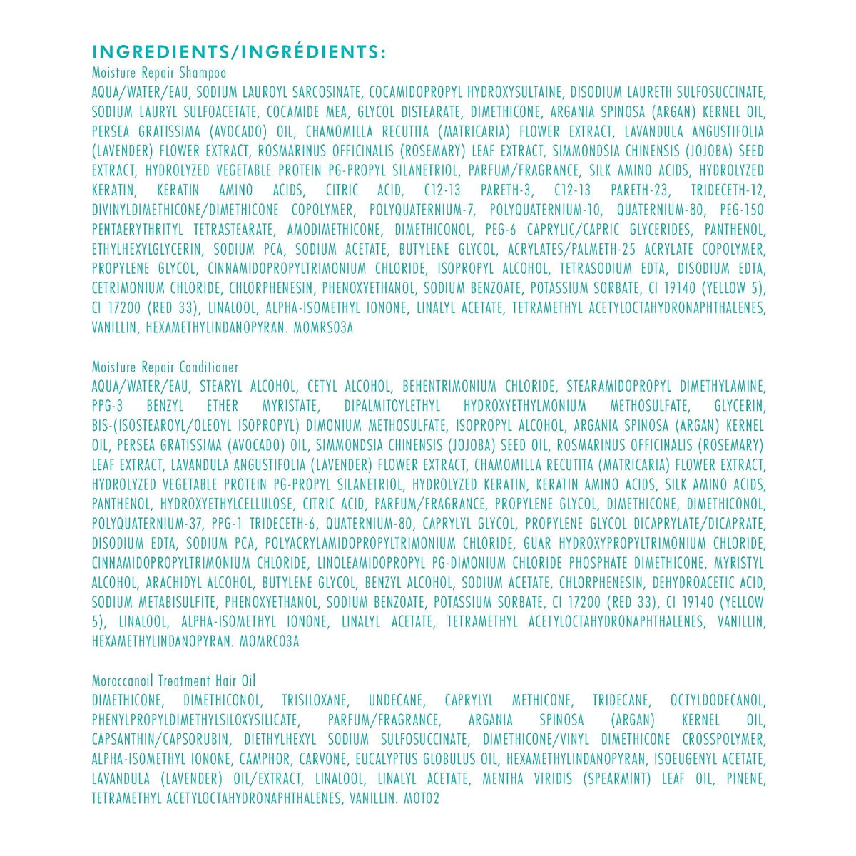 Moroccanoil | Moisture Repair Shampoo Conditioner & Treatment Set