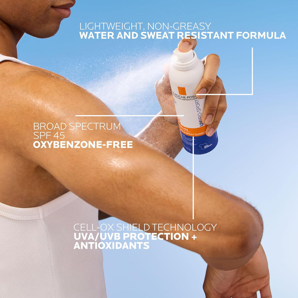 Anthelios Sport Sunscreen Spray SPF 45 by La Roche-Posay — 148ml (5 fl oz)