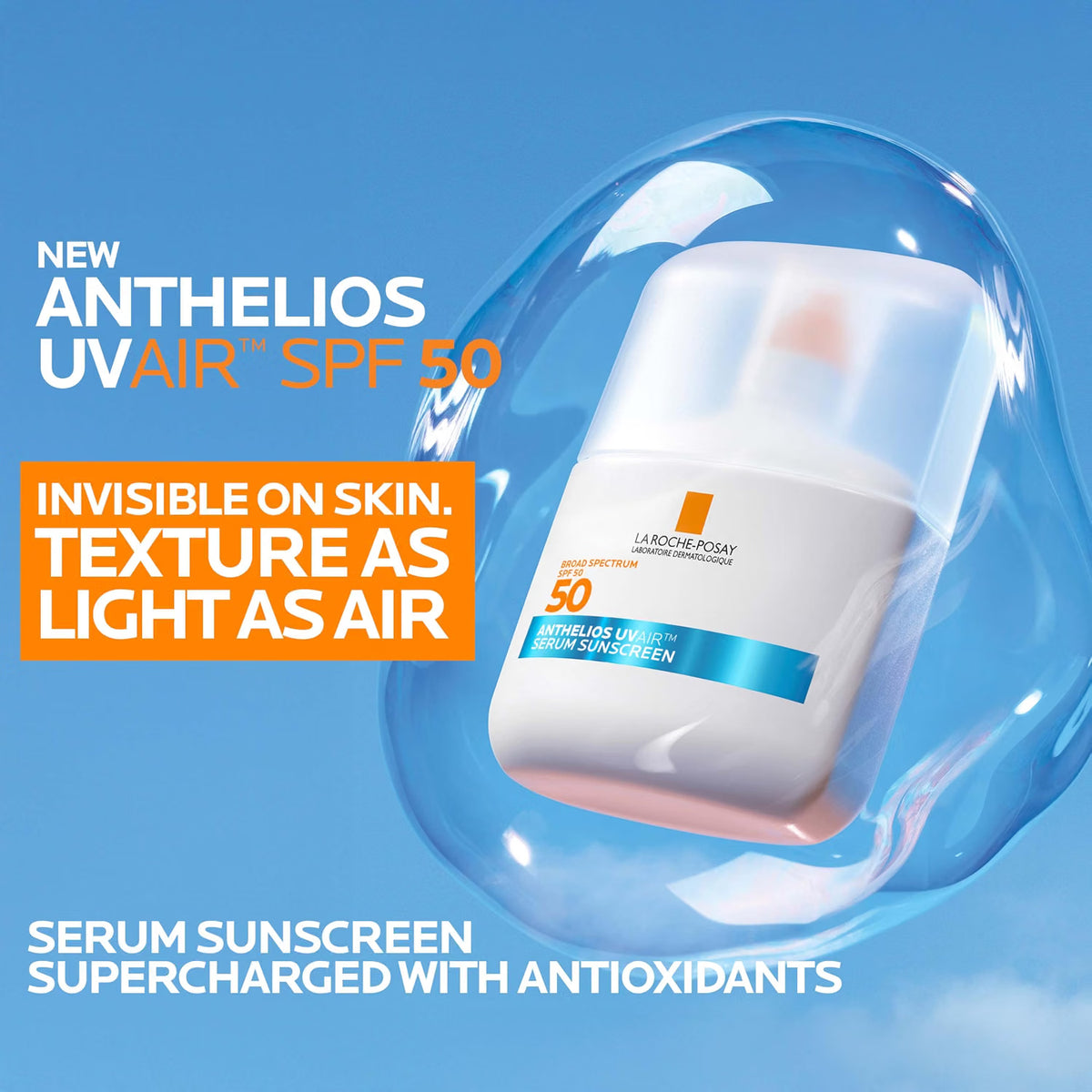 Anthelios UVAir™ Sunscreen Serum SPF 50 by La Roche-Posay — 50ml (1.69 fl oz)