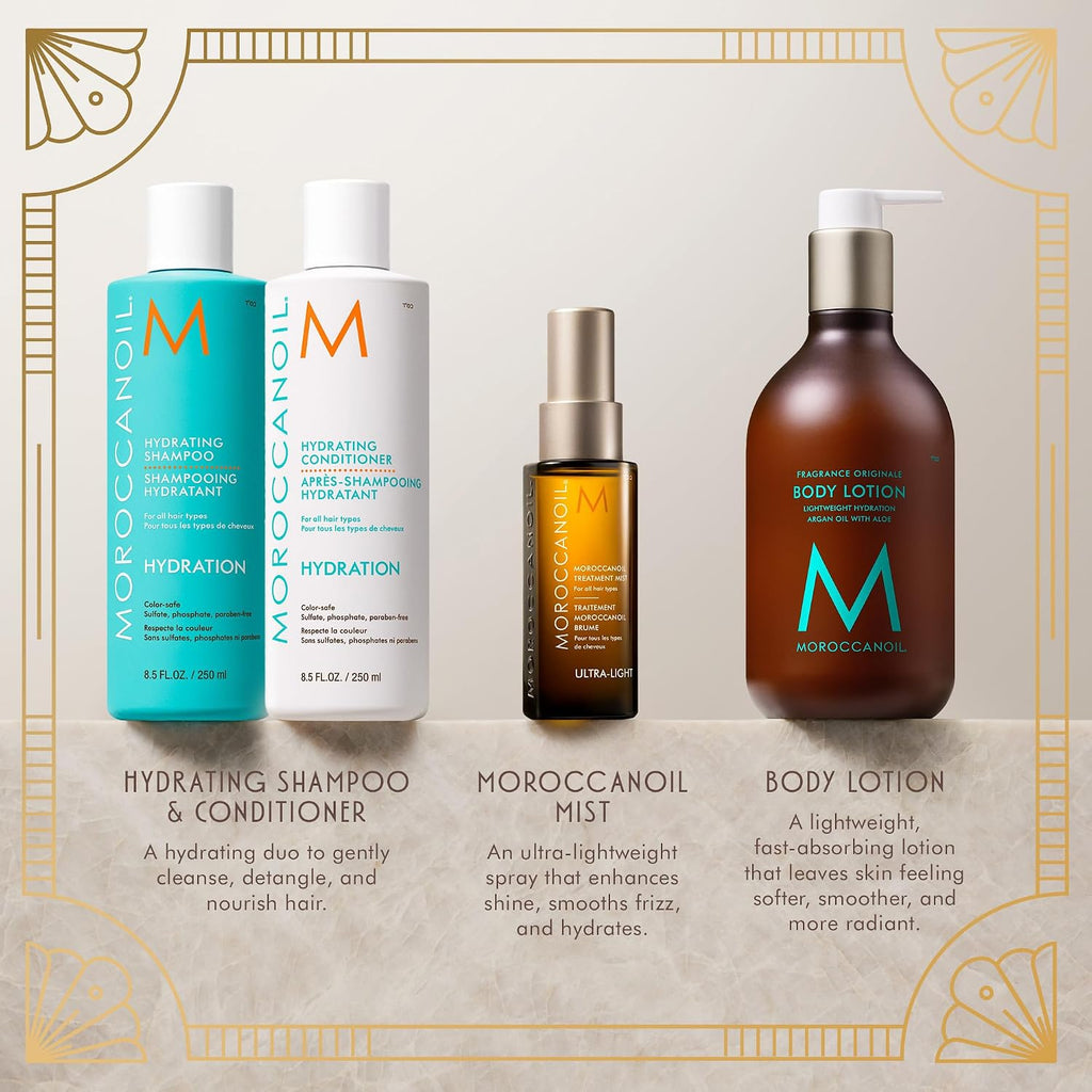 Moroccanoil | Hydrating Shampoo Conditioner Treatment Mist & Body Lotion Set