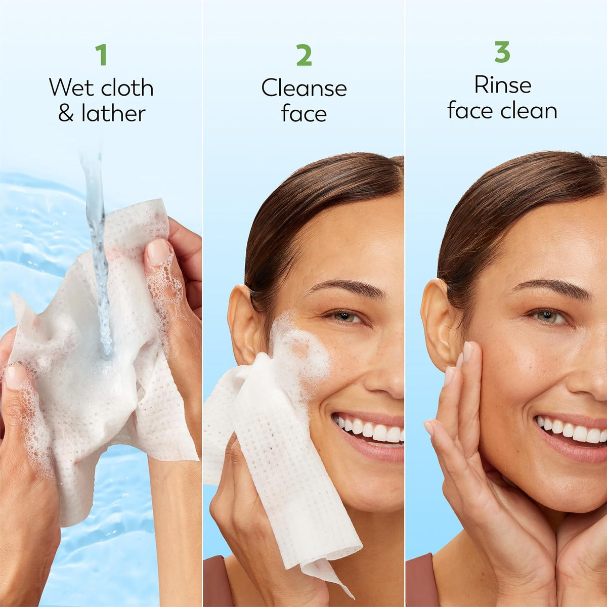 Olay | 5-in-1 Cleansing Cloths Face Wipes Sensitive Skin Aloe Extract Fragrance Free — 99 Count (Pack of 3)