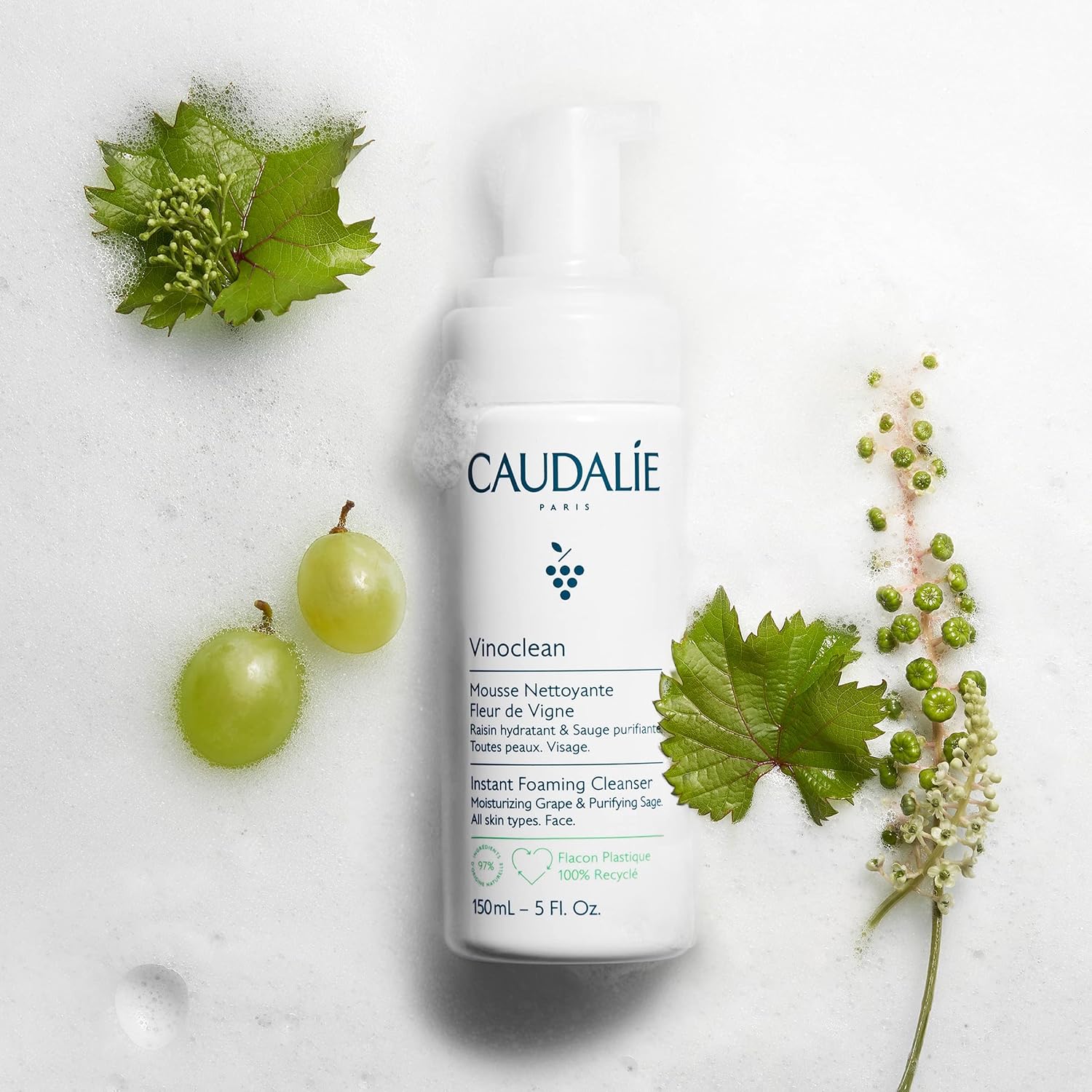 Caudalie Vinoclean Instant Foaming Cleanser | Z E H D