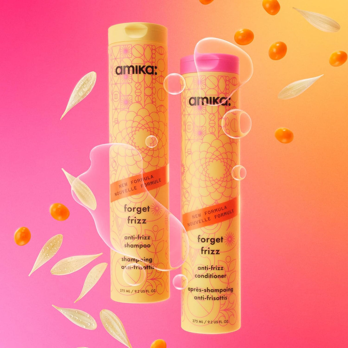 Amika | Forget Frizz Smoothing Wash Care Duo — 18.4 fl oz Total