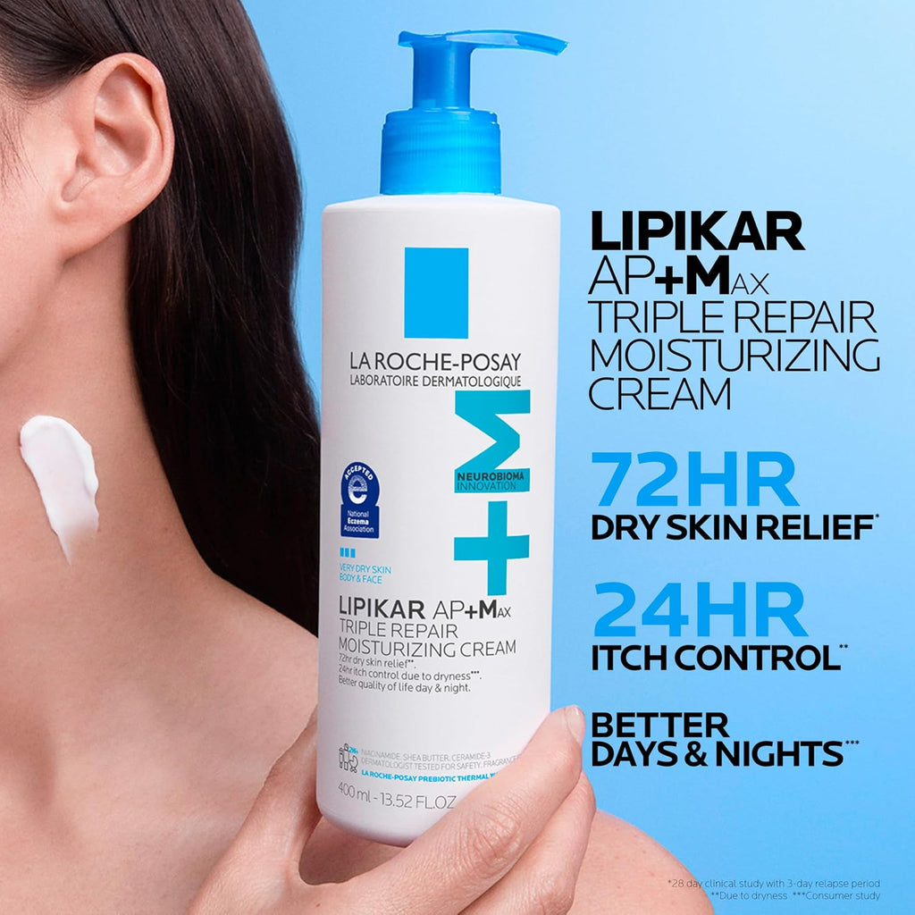 Lipikar Balm AP+ Body & Face Moisturizer by La Roche-Posay — 16.05 fl oz (2-Pack)