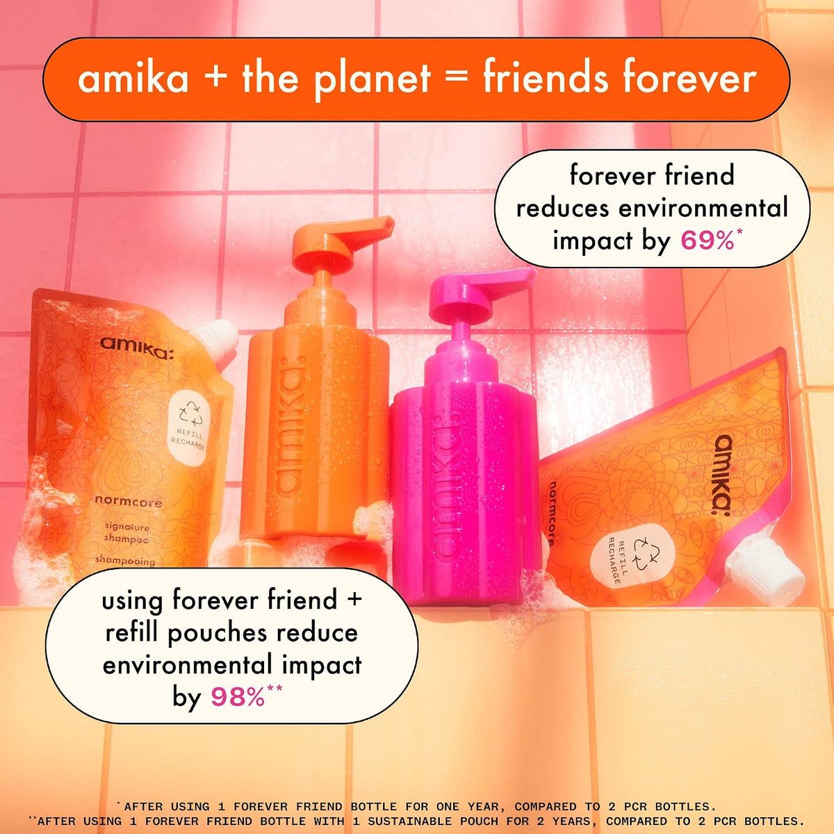 Amika | Forever Friend Tritan Refillable Conditioner Bottle — 300 ml