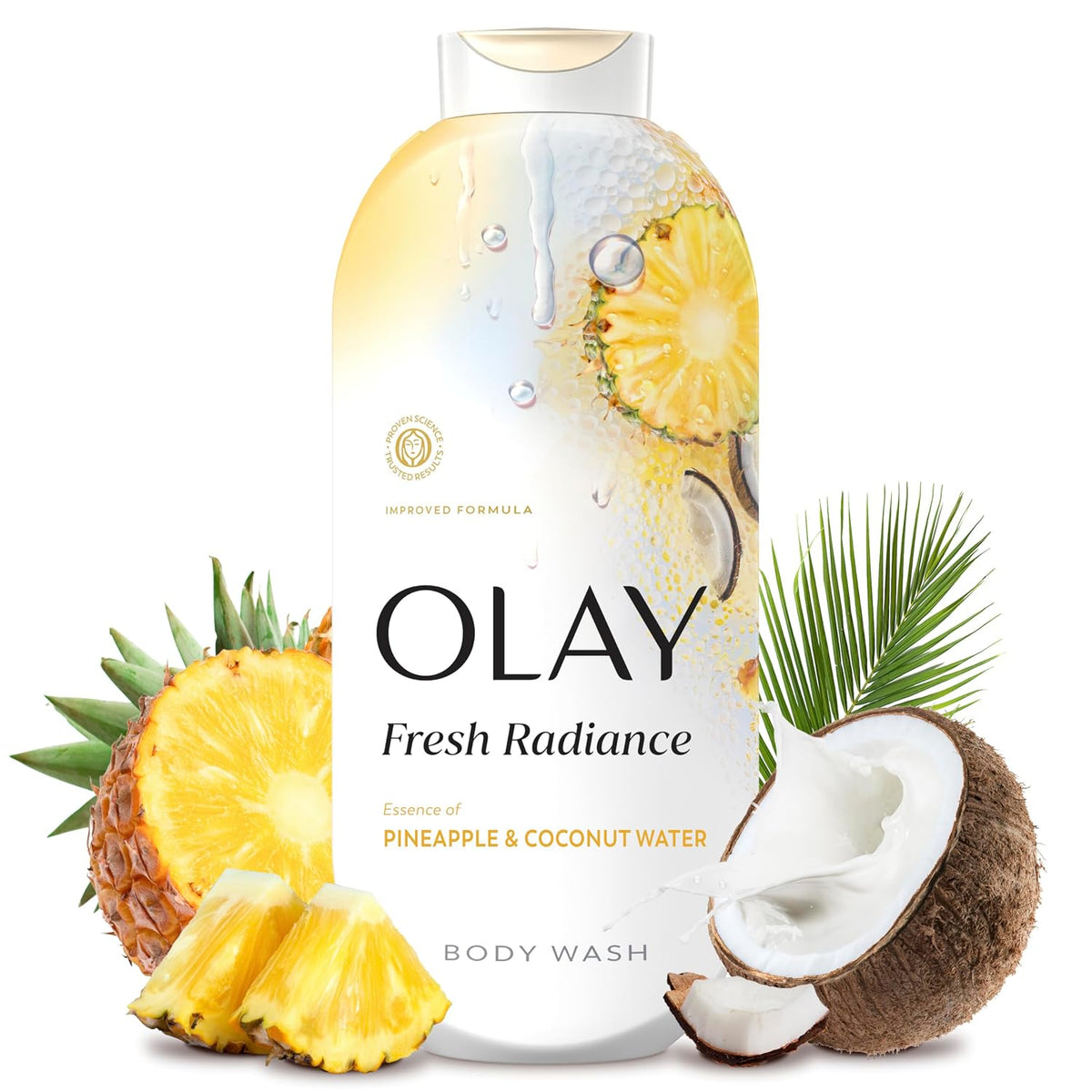 Olay | Body Wash Fresh Radiance Vitamin B3 Antioxidant Pineapple Coconut Water — 22 fl oz