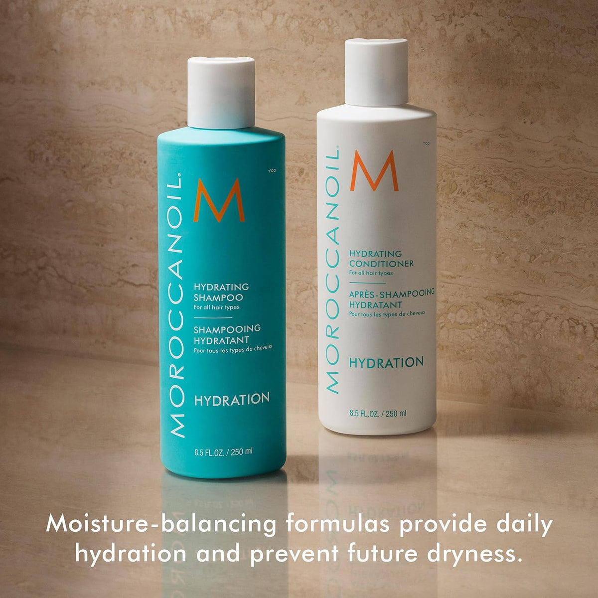 Moroccanoil | Hydrating Shampoo Conditioner & Treatment Set — 17.85 fl oz Total