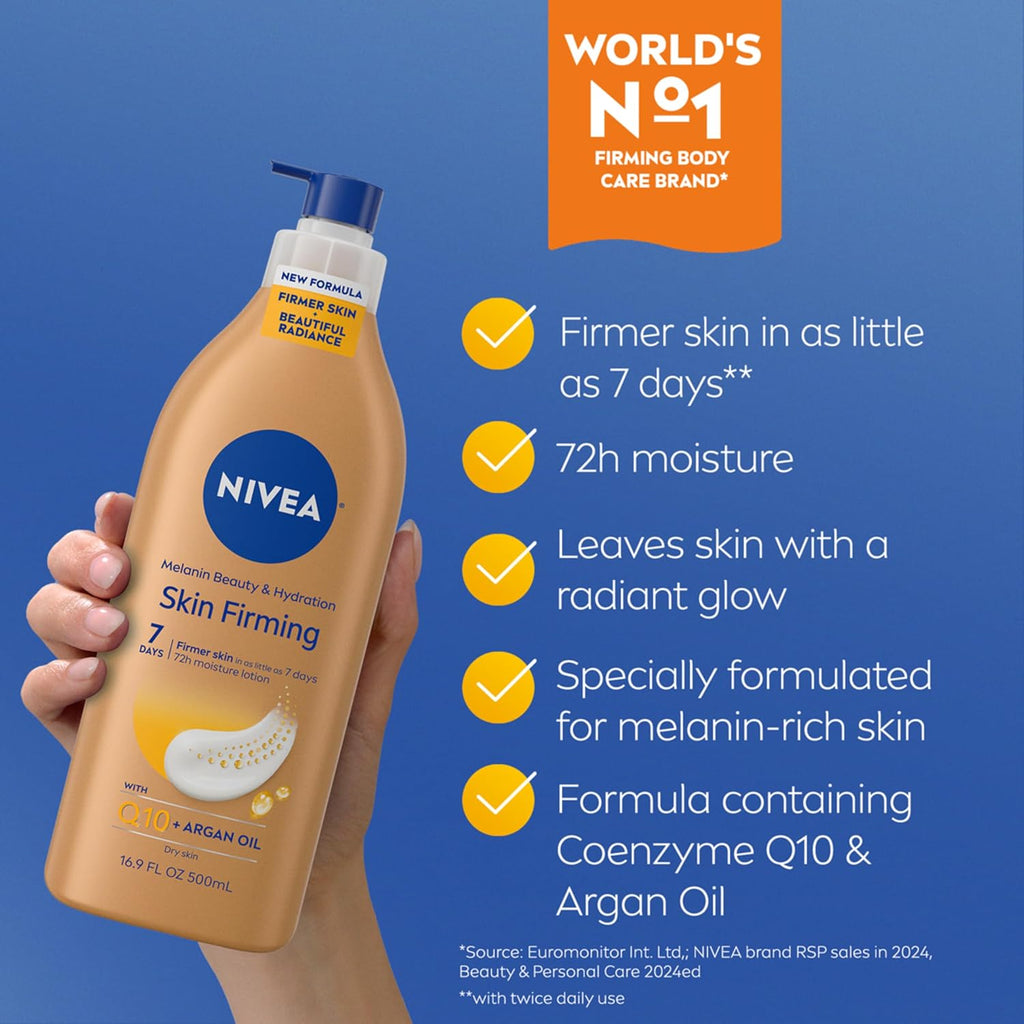 NIVEA Skin Firming Melanin Beauty and Hydration Body Lotion