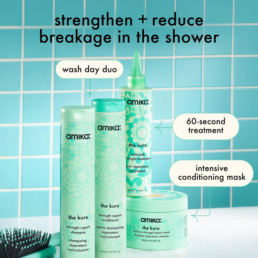 Amika | Strengthening Shampoo for Damaged Hair Amber Vanilla