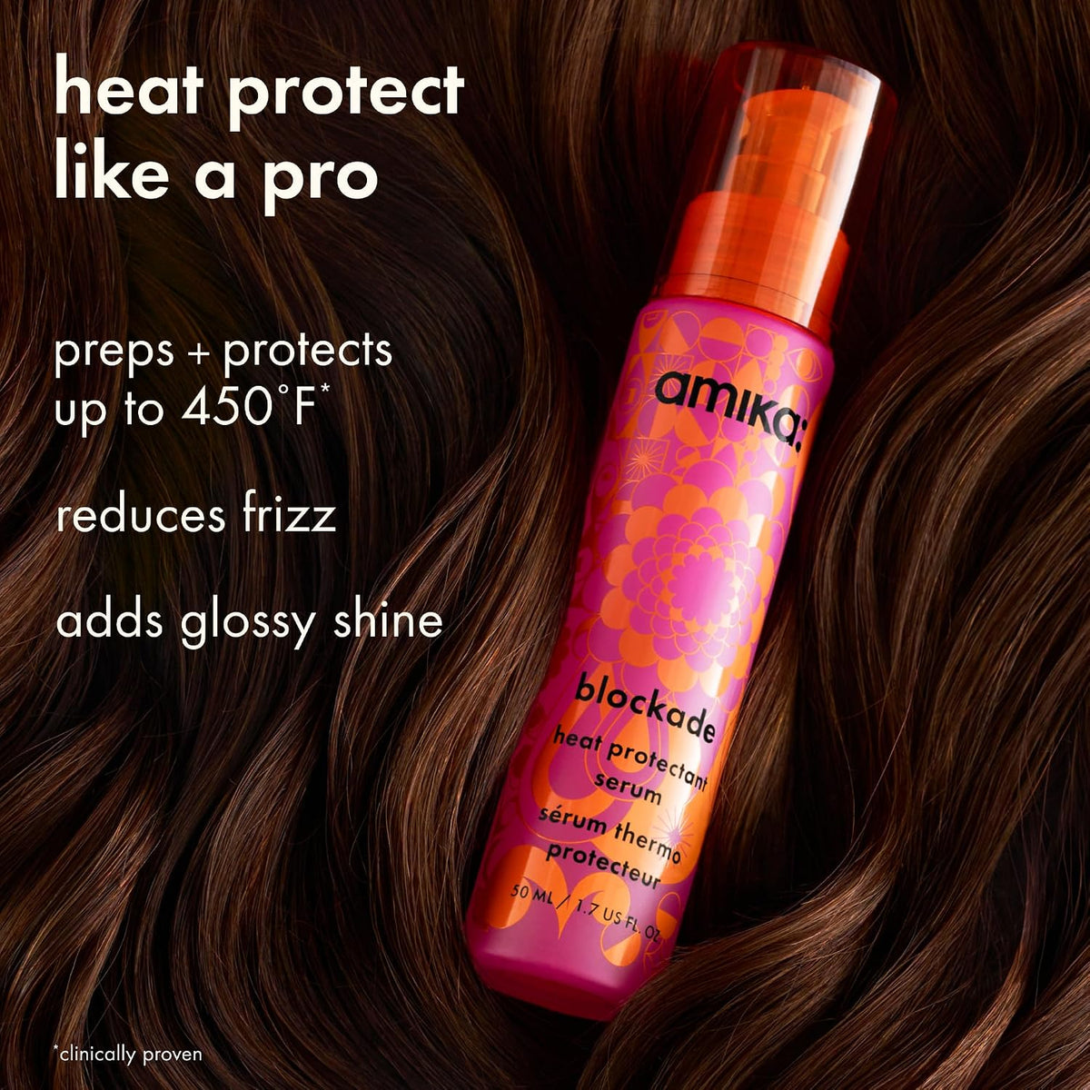 Amika | Heat Protectant Hair Serum Citrus — 1.7 fl oz