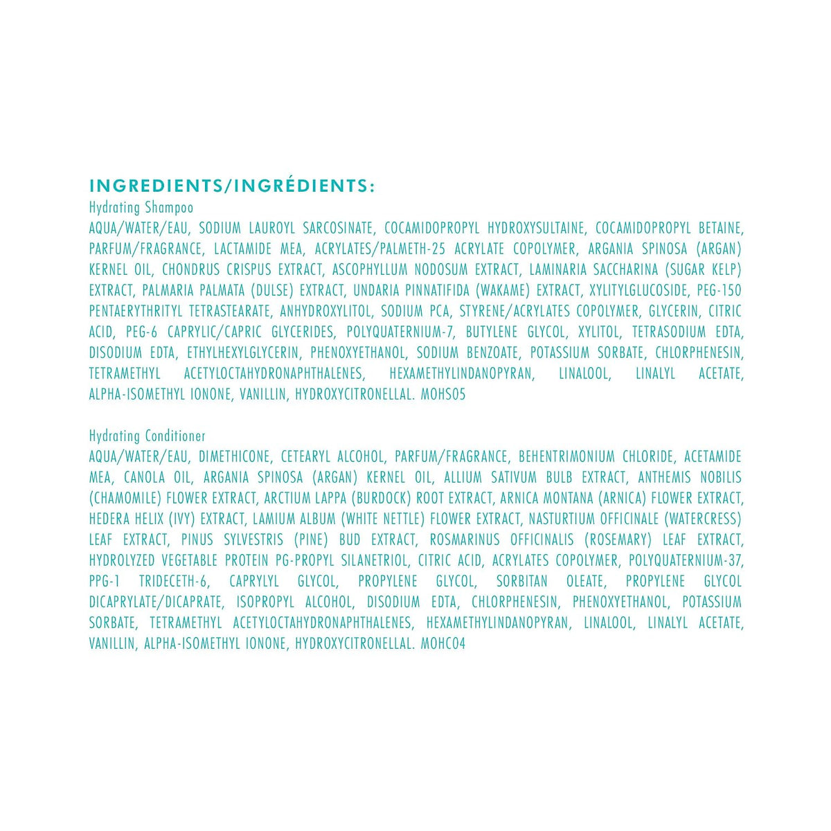 Moroccanoil | Hydrating Shampoo & Conditioner Duo