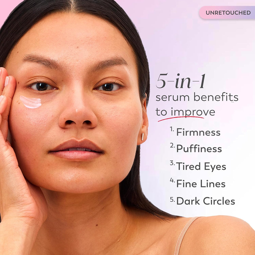 Olay | Super Serum 5-in-1 Eye Serum Vitamin C Caffeine Niacinamide Amino Peptide Aloe Vera Dark Circles Puffiness
