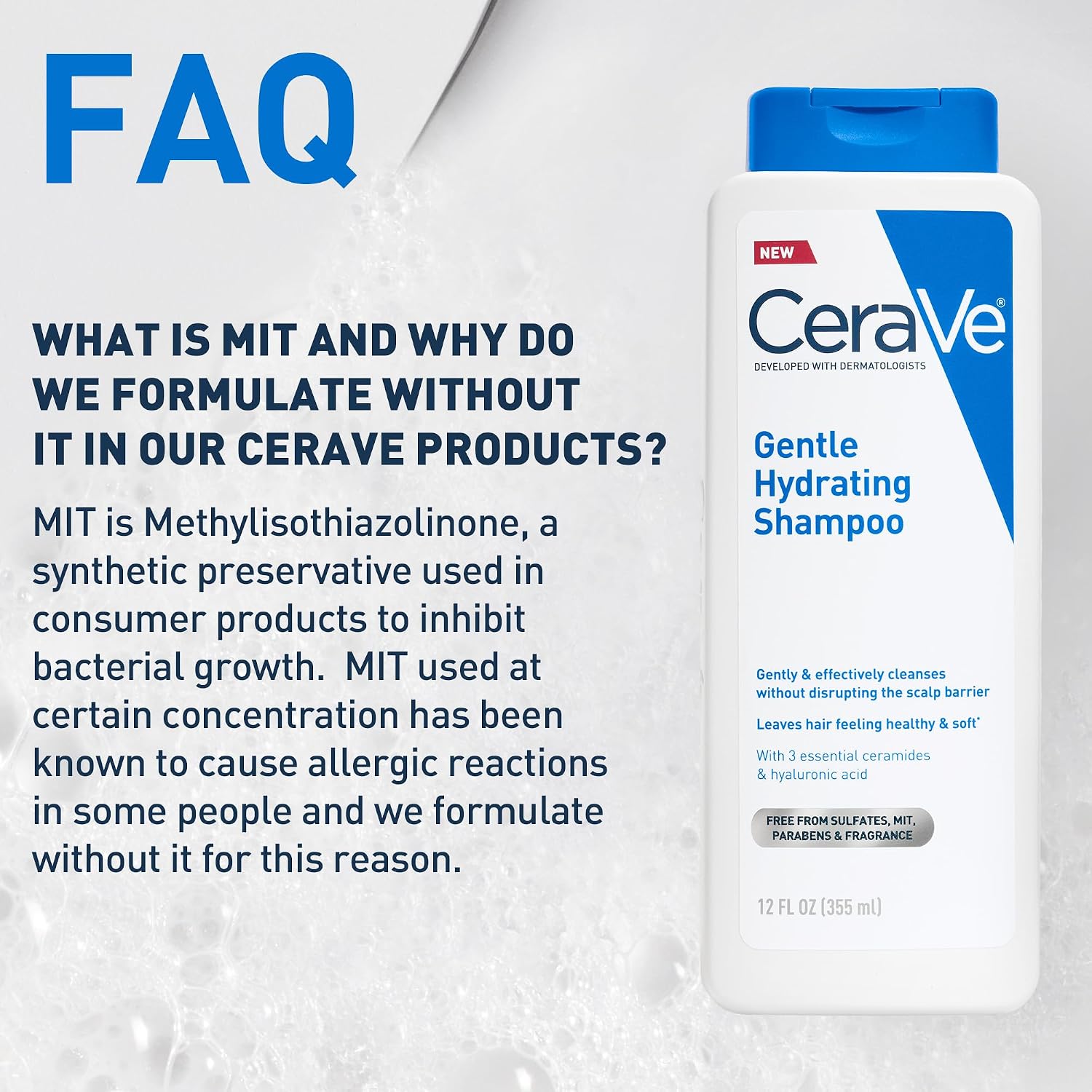 CeraVe Gentle Hydrating Shampoo for Sensitive Scalp