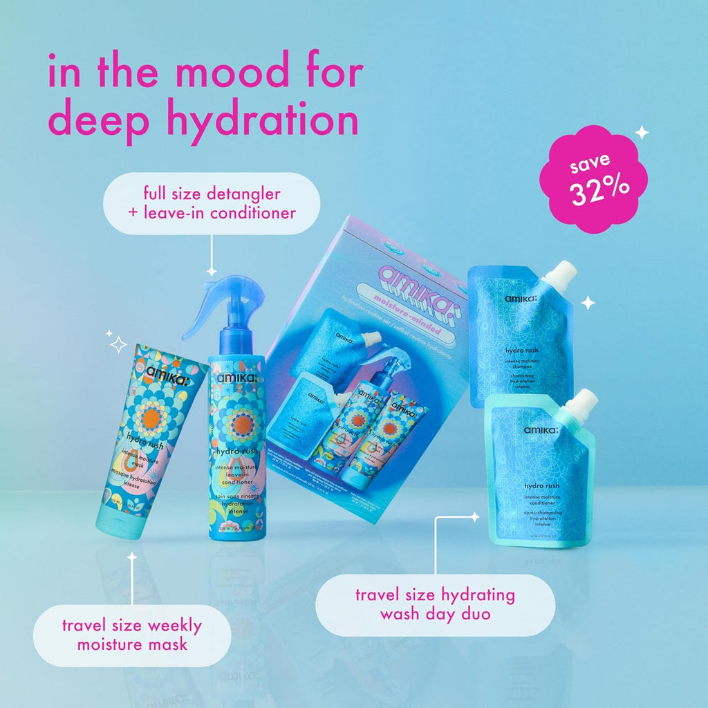 Amika | Moisture Minded Hydration Routine Set for Dry Hair