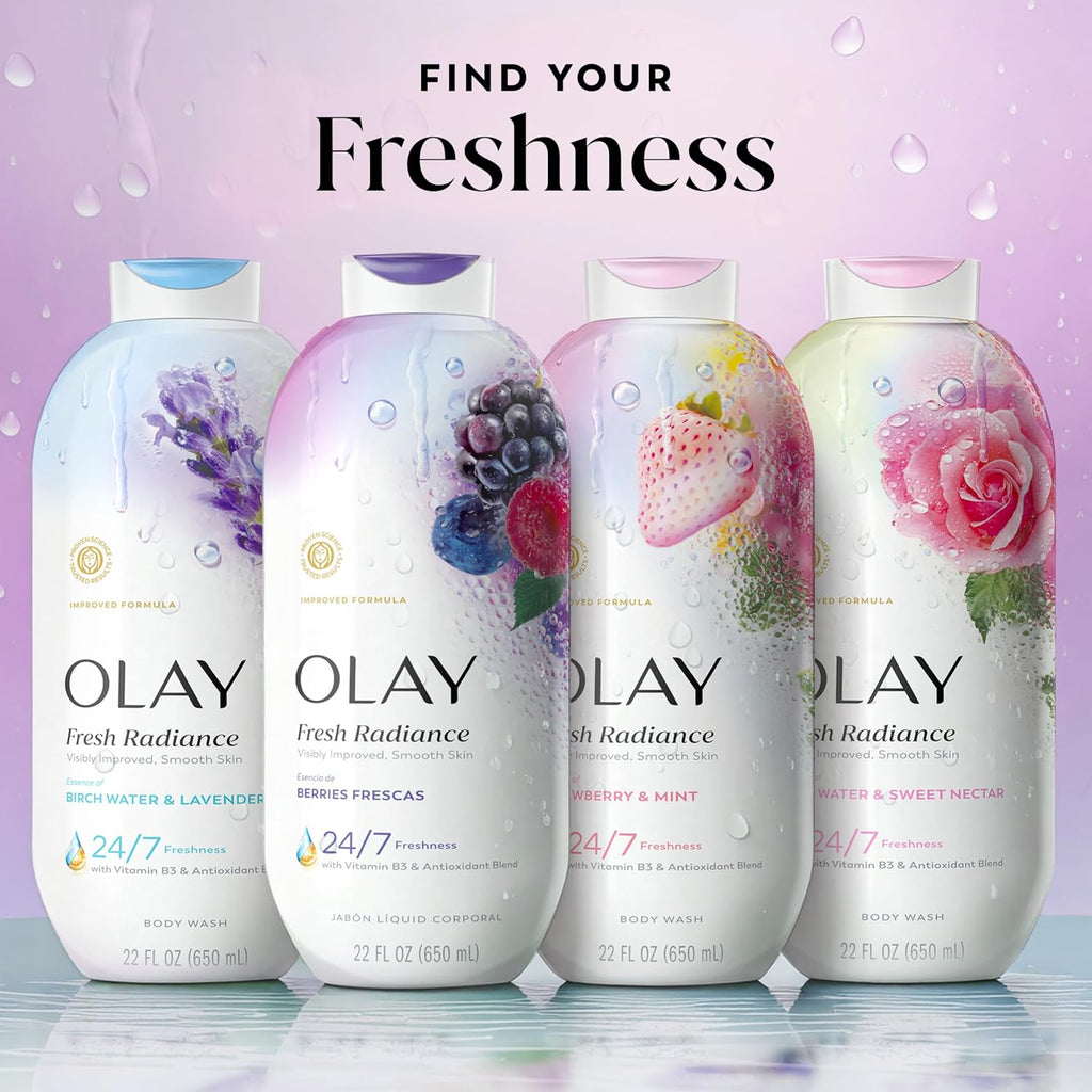 Olay | Body Wash Fresh Radiance Vitamin B3 Antioxidant Berries Frescas — 22 fl oz