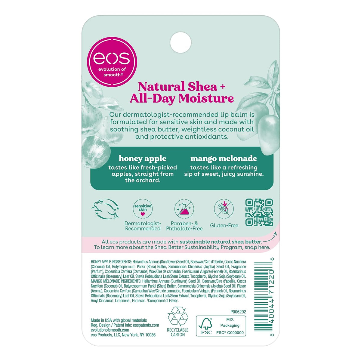 eos | Honey Apple & Mango Melonade Natural Shea Lip Balm