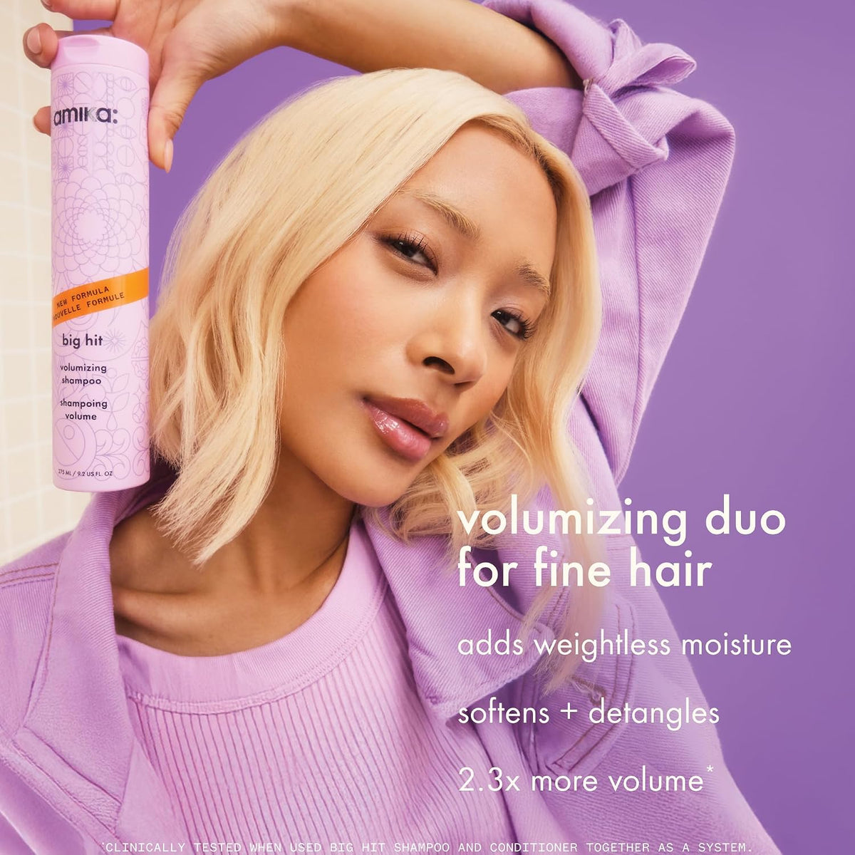 Amika | Big Hit Volumizing Shampoo & Conditioner Duo — 18.4 fl oz Total
