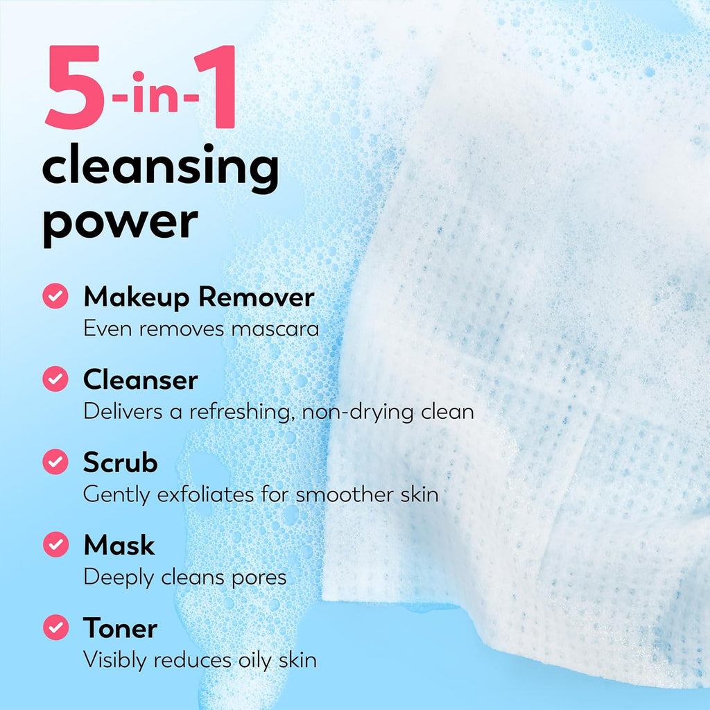 Olay | 5-in-1 Cleansing Cloths Face Wipes Makeup Remover Petroleum Jelly Fragrance Free — 66 Count