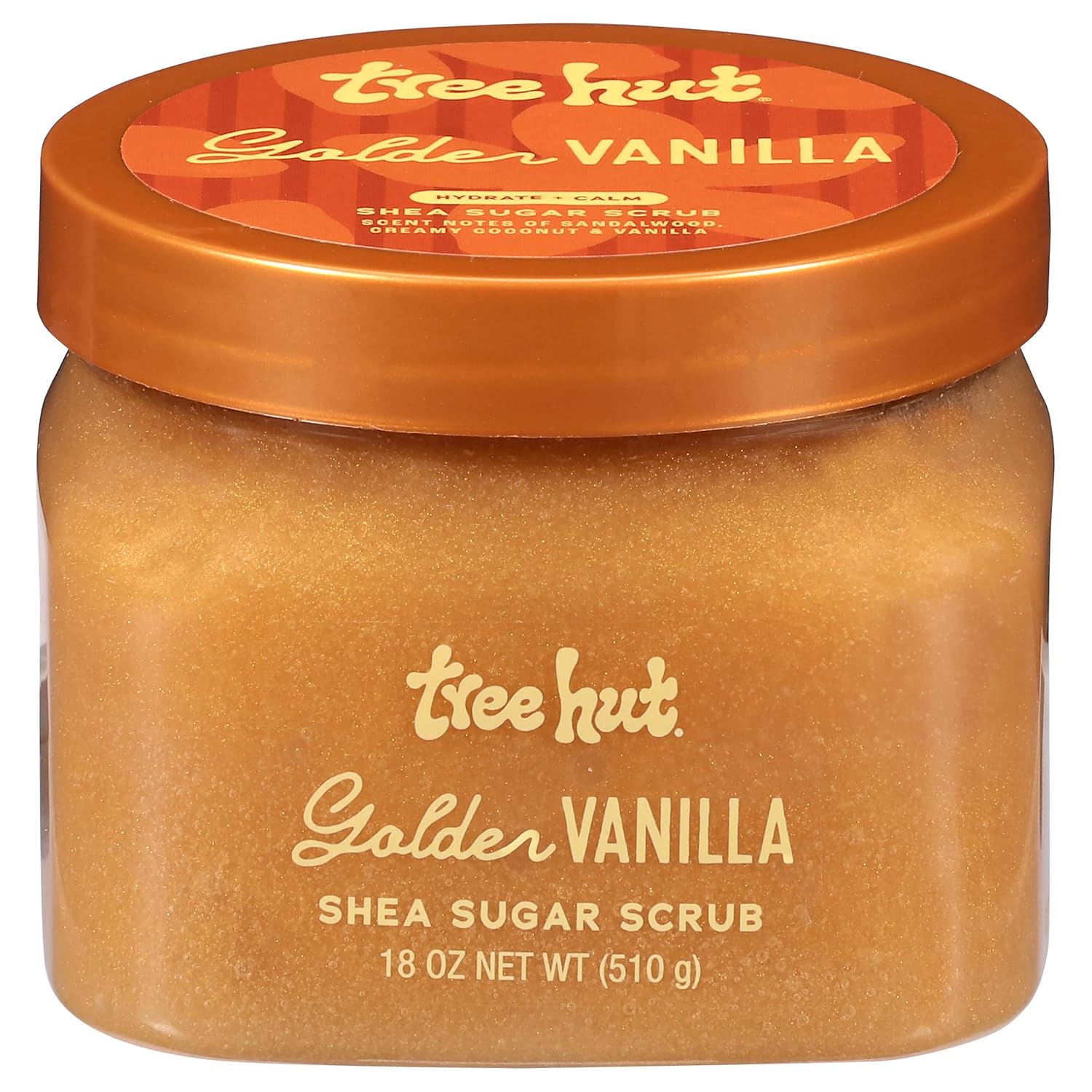 Tree Hut Vanilla Shea Sugar Exfoliating & Hydrating Body Scrub, 18 oz
