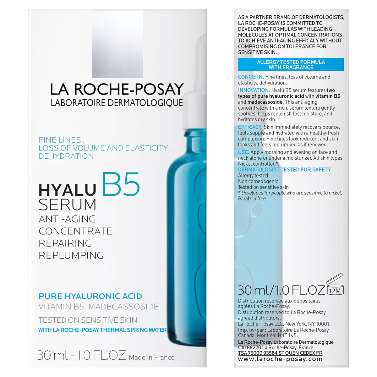 Hyalu B5 Hyaluronic Acid Serum + Anthelios UV Hydra Sunscreen SPF 50 Set by La Roche-Posay — 80ml (2.71 fl oz)