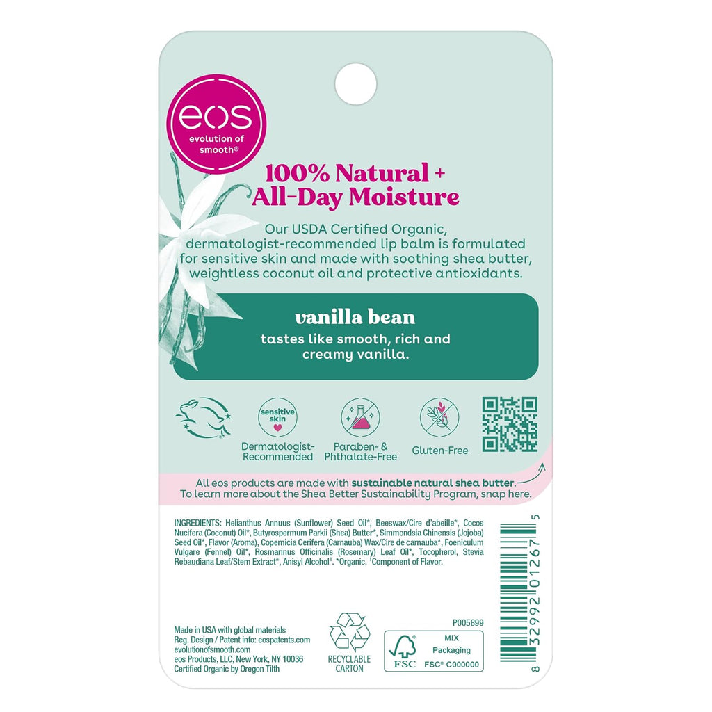 eos | Vanilla Bean Organic Lip Balm