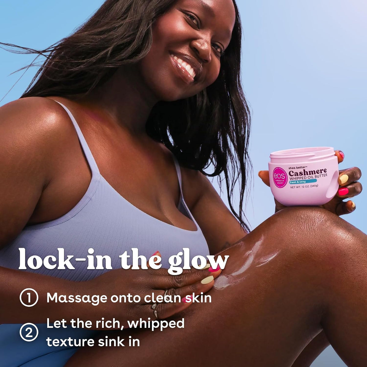 eos | Fresh & Cozy Whipped Oil Body Butter Shea Butter — 12 fl oz