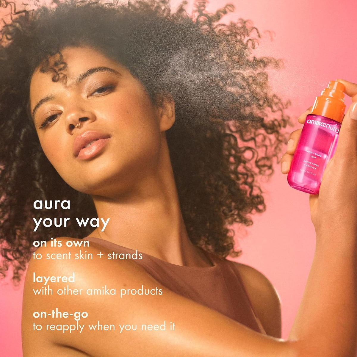Amika | Aura Hair & Body Mist — 90 ml (3.04 fl oz)