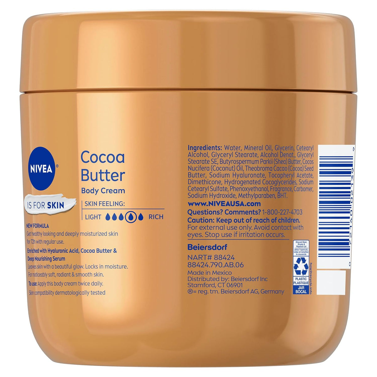 IVEA Cocoa Butter Body Cream with Deep Nourishing Serum