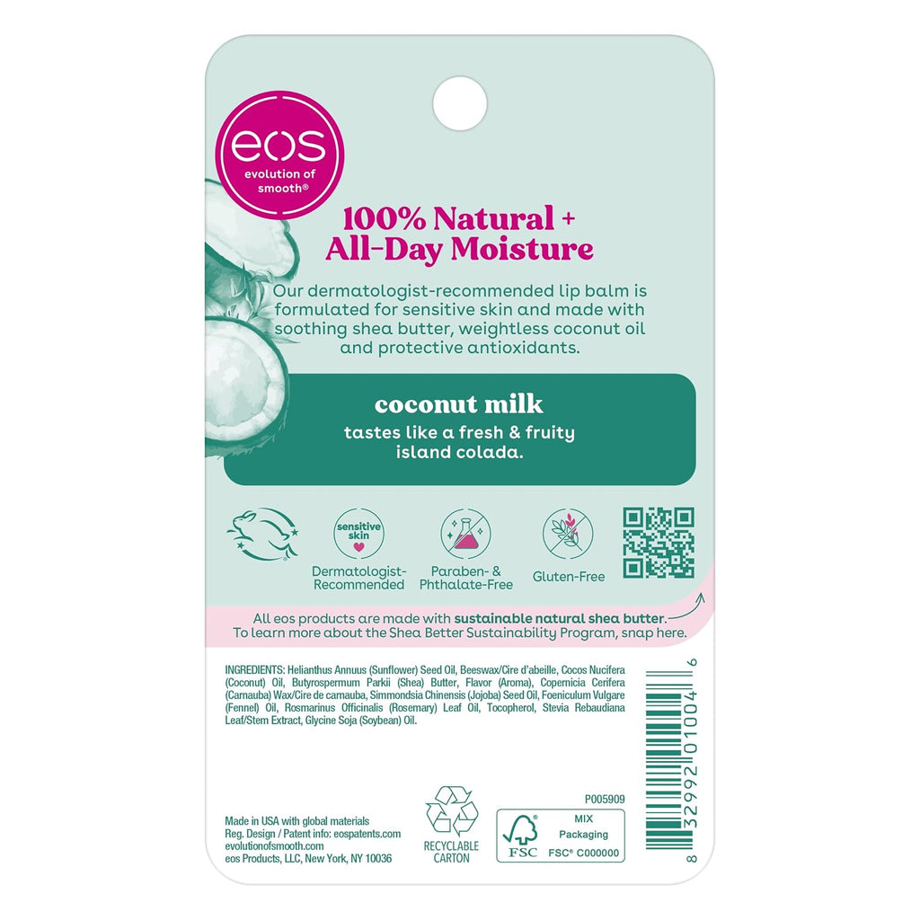 eos | Coconut Milk Natural Lip Balm Sphere