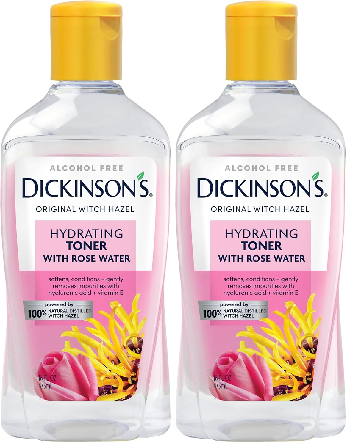 Dickinson’s Enhanced Witch Hazel Hydrating Toner with Rosewater – 16 fl oz