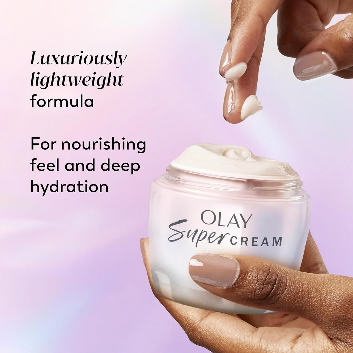 Olay | 5-in-1 Super Moisturizer Face Cream Niacinamide Vitamin C Collagen Peptide Hyaluronic Acid — 2.6 fl oz