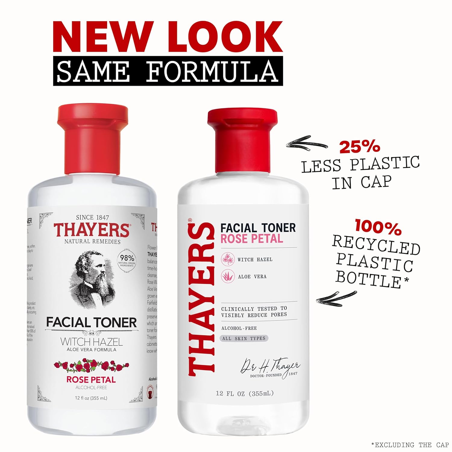 THAYERS Alcohol-Free Rose Petal Witch Hazel Facial Toner – 12 oz