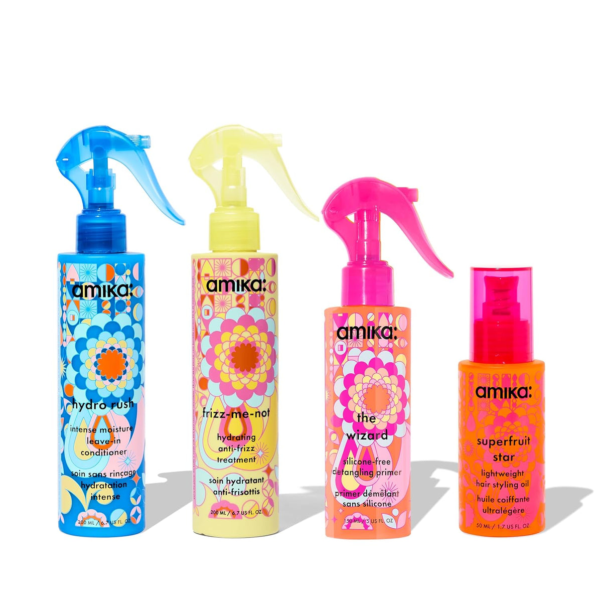 Amika | Full Size Hair Treatment Set — 4 Pieces, 20.1 fl oz Total