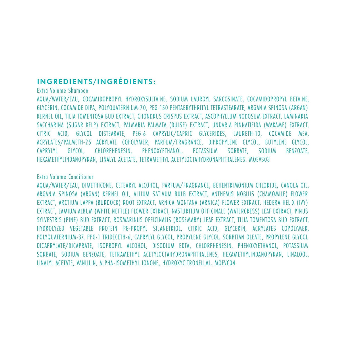 Moroccanoil | Extra Volume Shampoo & Conditioner Duo