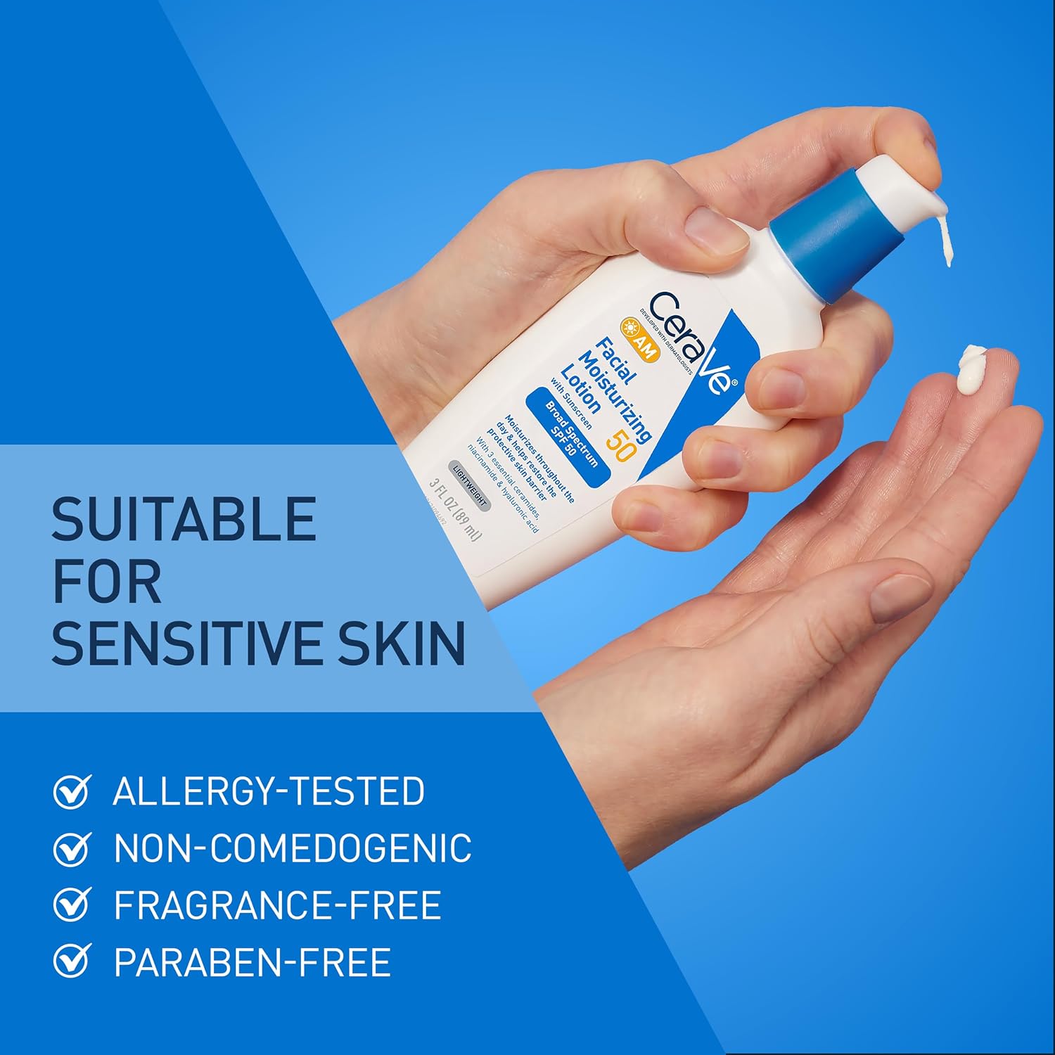 CeraVe Hydrating Mineral Sunscreen Face Lotion SPF 50