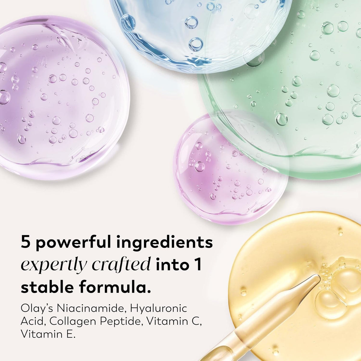 Olay | Super Cleanser 5-in-1 Cream-to-Foam Face Wash Niacinamide Hyaluronic Acid Collagen Peptide Vitamin C Fragrance Free — 2 Pack