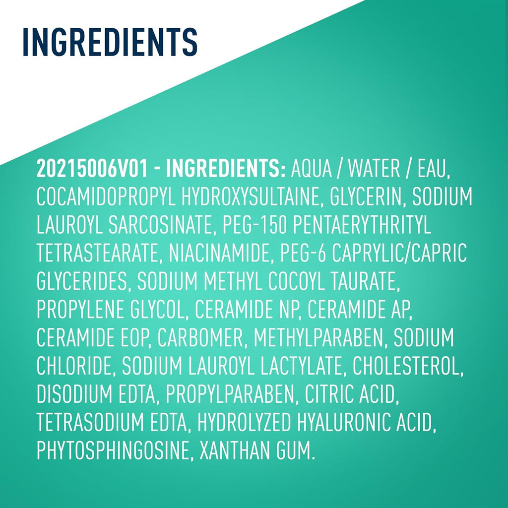 CeraVe Foaming Facial Cleanser for Oily Skin